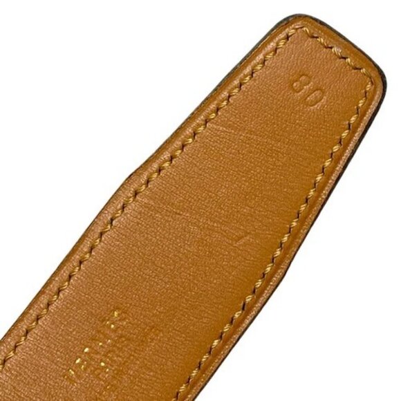 HERMES - Black Gold Veau Swift Circle T Belt main image 8